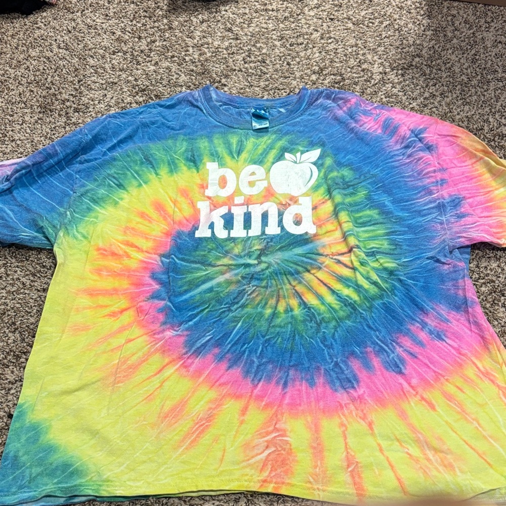 Tie-Dye "Be Kind" Kids T-Shirt - Multicolor